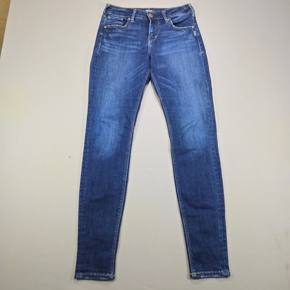 Silver Jeans Co Avery Super Skinny Dark Wash Stretch Denim Women 27x31